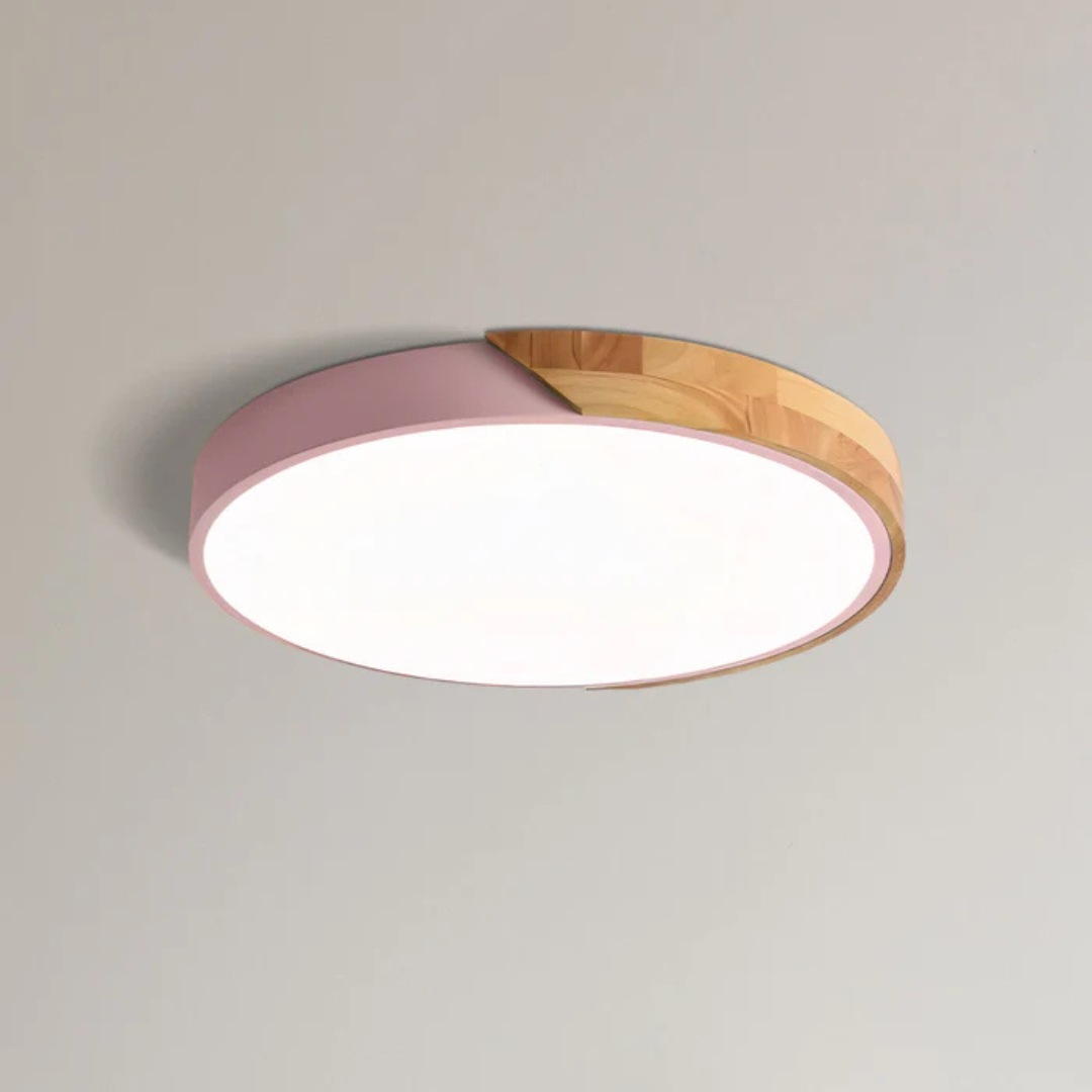 Delos - Scandinavian Wooden LED Ceiling Lamp