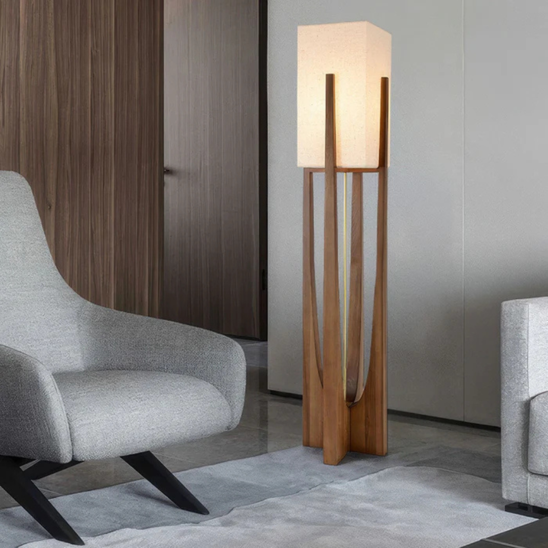 Luxora - Japanese Style Floor Lamp | Wooden Table Lamp