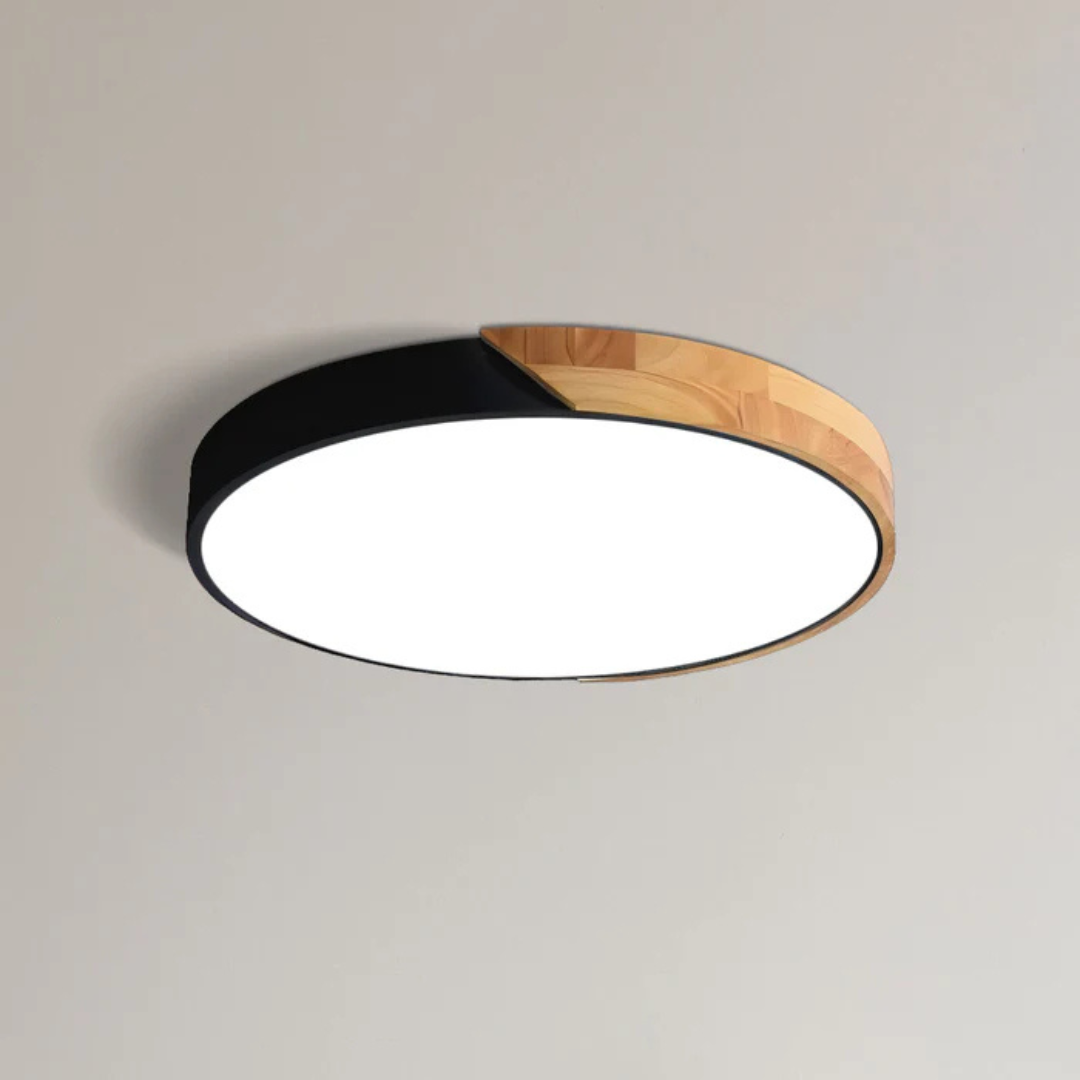 Delos - Scandinavian Wooden LED Ceiling Lamp