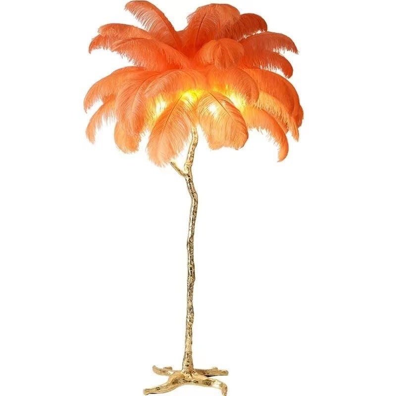 Nocturna - Luxury Standing Floor Lamp with Feathers