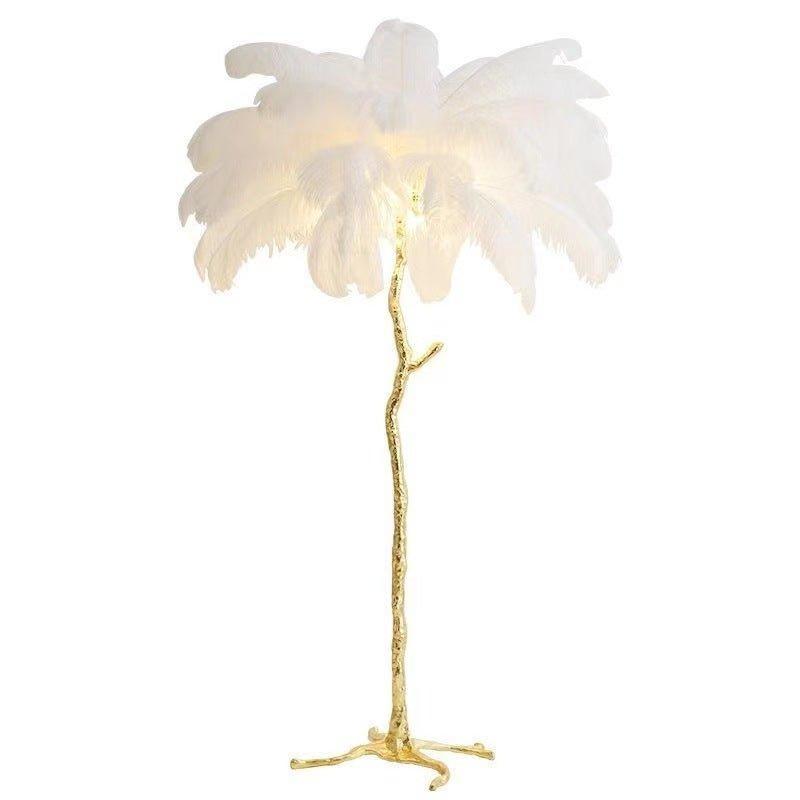 Nocturna - Luxury Standing Floor Lamp with Feathers