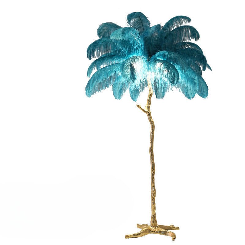 Nocturna - Luxury Standing Floor Lamp with Feathers